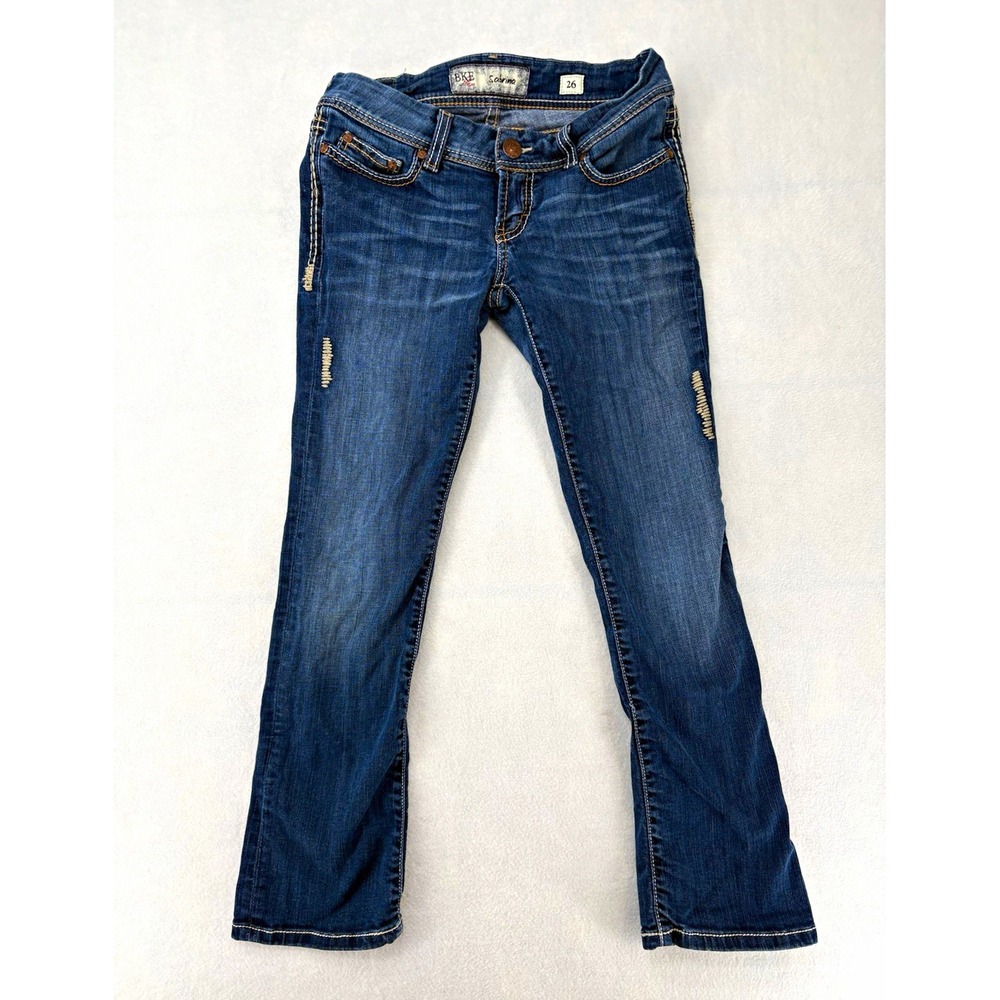 BKE Sabrina Bootcut Jeans Medium Wash Blue Denim Women's 26W 5-Pocket Logo